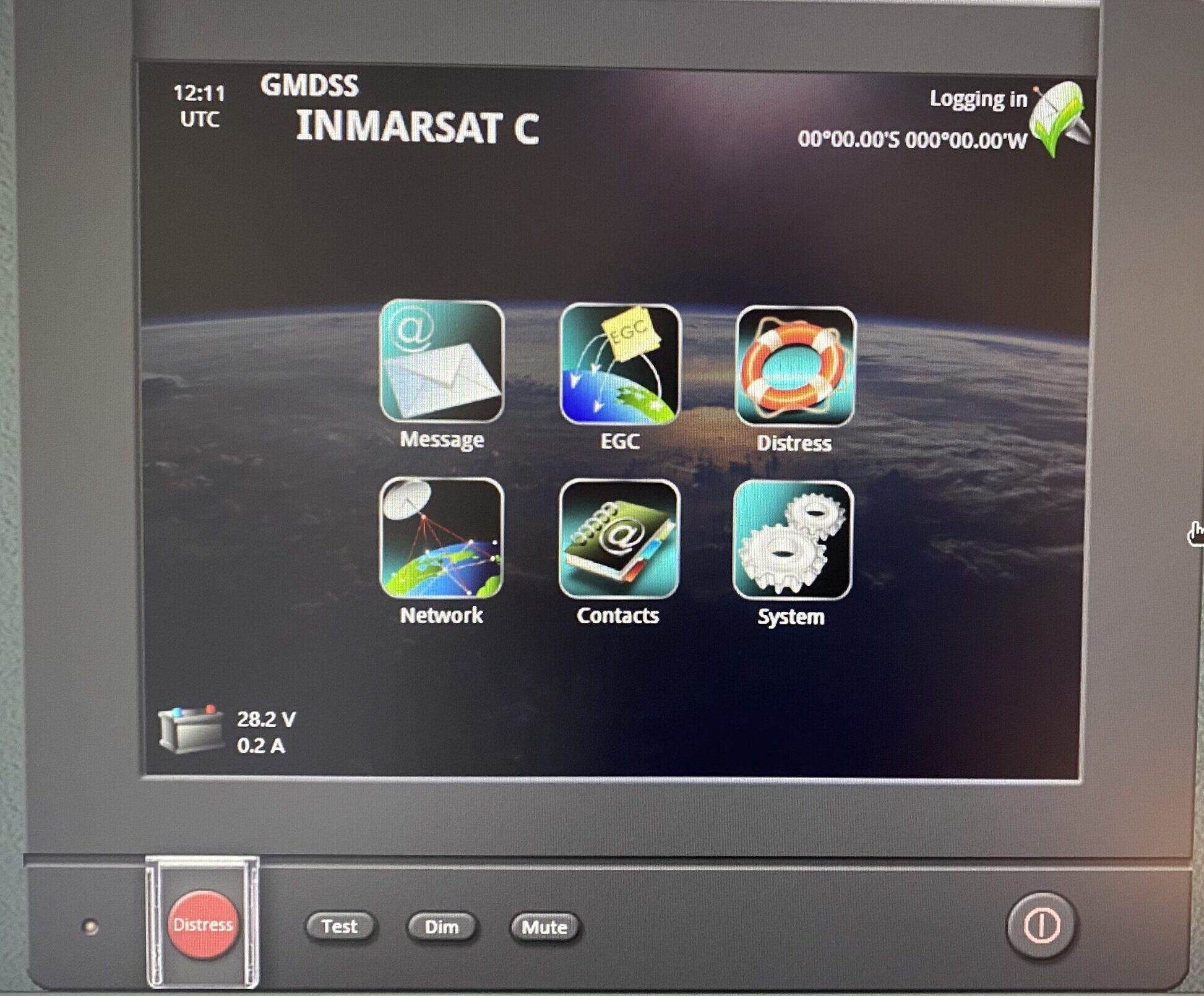 Transas Inmarsat-C Simulation im LRC-Unterricht und in der DSV-Prüfung bei Radio Offshore