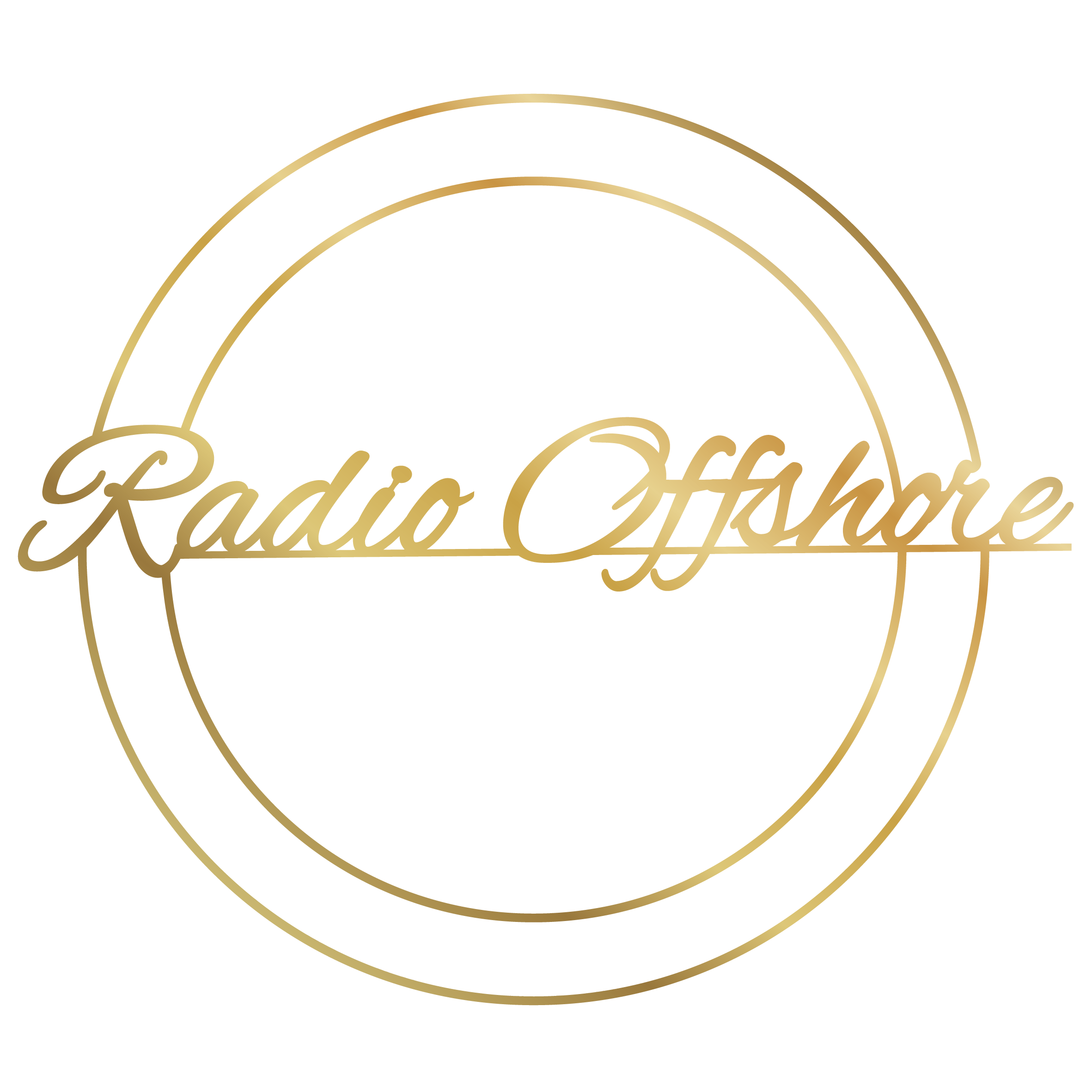 SRC LRC UBI Radio Offshore Logo in Gold
