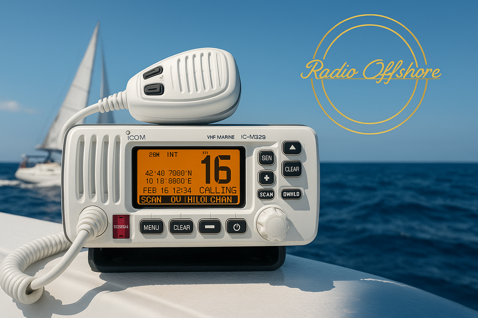 SRC Funkgerät mit Logo Radio Offshore