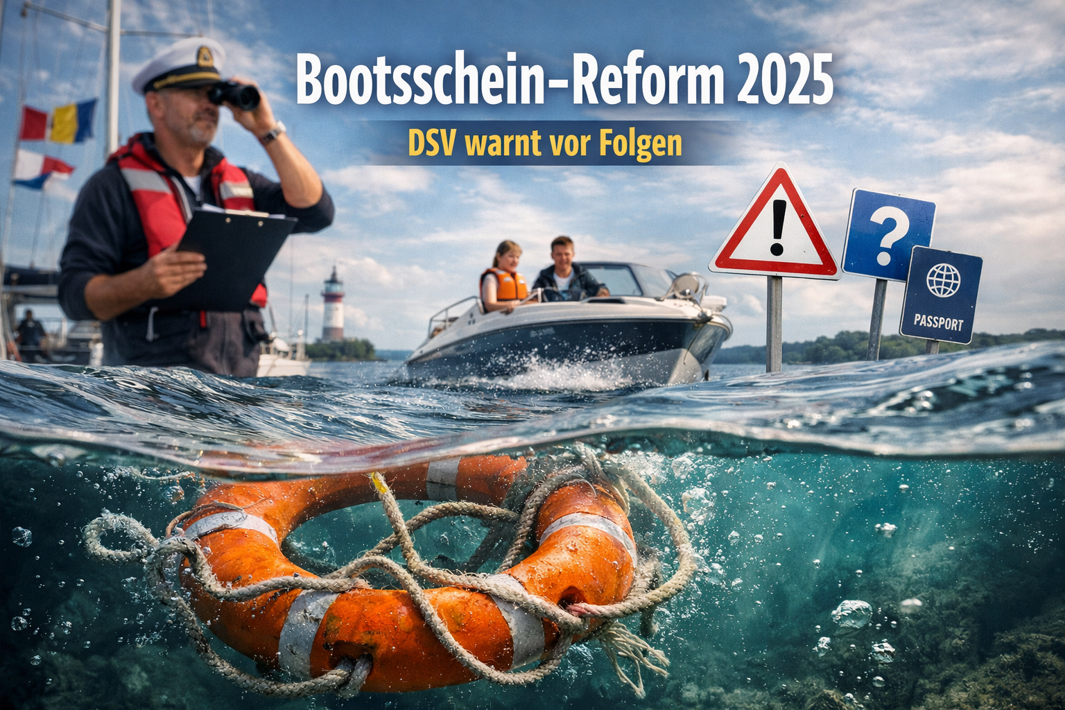 Bootsschein-Reform 2025: DSV warnt vor Folgen – Einordnung zur Sportschifffahrtsverordnung
